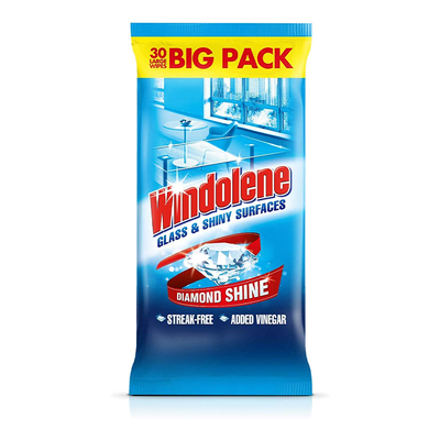 4 Action Glass & Shiny Surfaces Wipes from Windolene