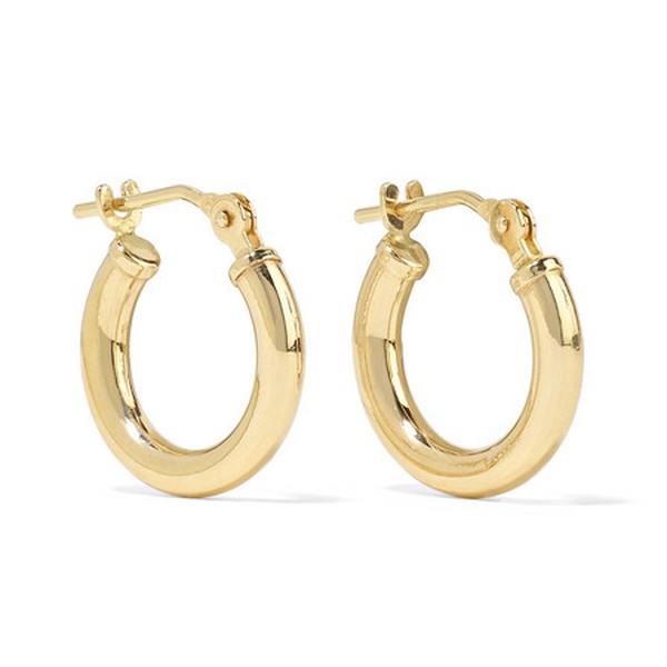 Chubbie Huggies Gold Hoop Earrings from Loren Stewart