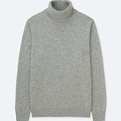 Cashmere Turtle Neck Long Sleeve Sweater