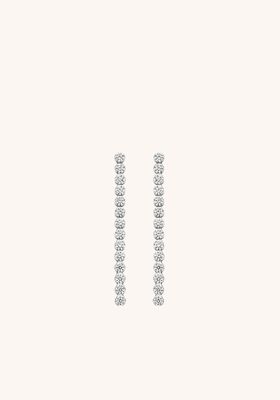 Silver Cubic Zirconia Drop Earrings
