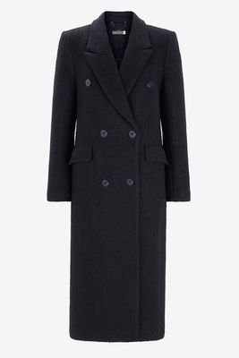Black Boucle Coat