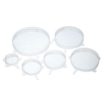 Clear Stretchable Reusable Silicone Lids from Kitchen Craft