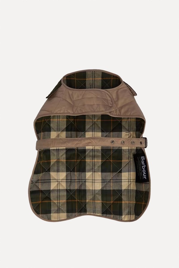 Neutral Quilted Dog Coat from Barbour