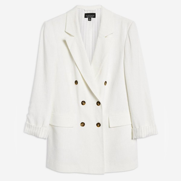 Linen Mix Blazer from Topshop