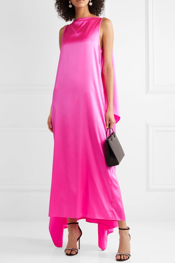Judy Silk-Satin Maxi Dress from Bernadette