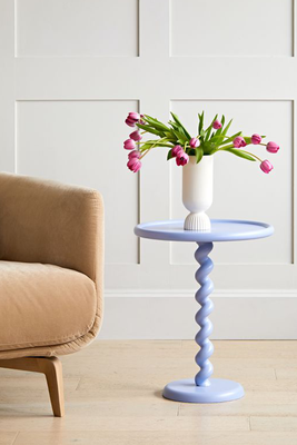 Light Blue Twister Side Table from Rose & Grey
