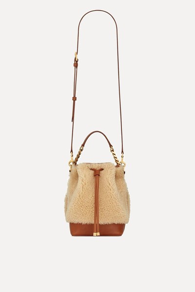 Shearling Bucket Bag from Saint Laurent