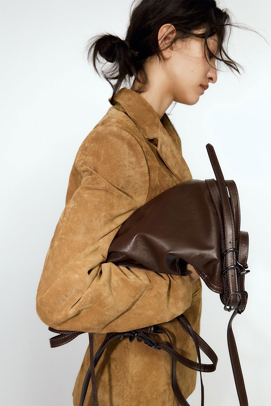 Bucket Bag With Buckle Detail