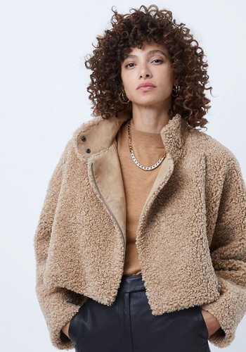 Iren Faux Fur Cropped Jacket