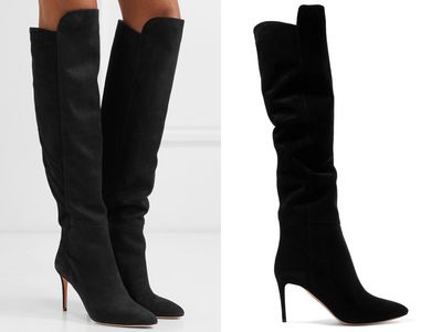 Gainsbourg Suede Knee Boots from Aquazurra