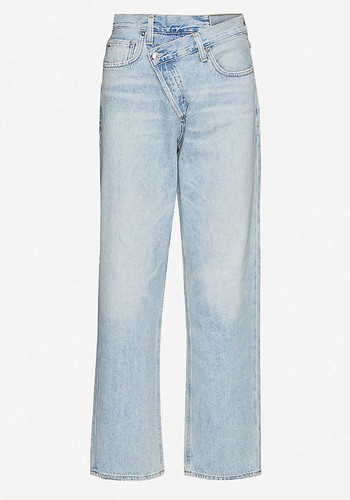 Criss Cross Straight Mid Rise Jeans from Agolde