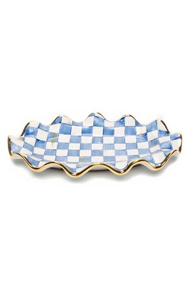 Royal Check Fluted Serving Platter from Mackenzie Childs