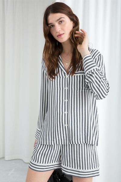 Striped Lounge Button Down