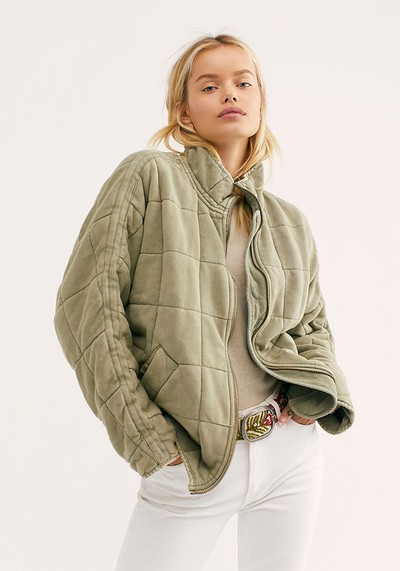 Dolman Quilted Knit Jacket from Free People