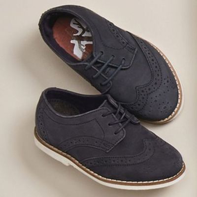 Navy Leather Brogues from Next