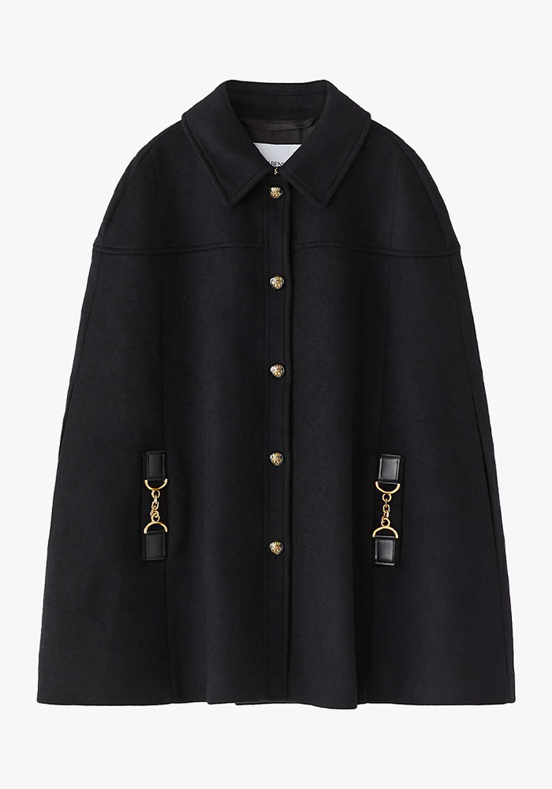 Marseille Wool Blend Cape Coat from L.K.Bennett