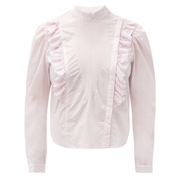 Schiaparelli Ruffled Cotton-Poplin Blouse from Mes Demoiselles