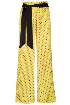 Yellow Wide Leg Trousers from Asceno