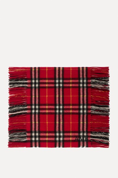 Check Cashmere Happy Scarf