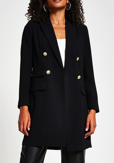 Longline Double Breasted Blazer