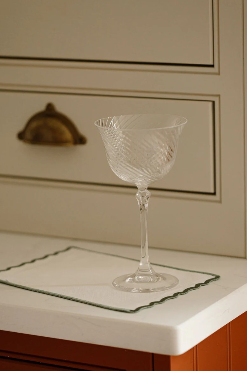 Set Of 4 Scalloped Cocktail Napkins from Rebecca Udall