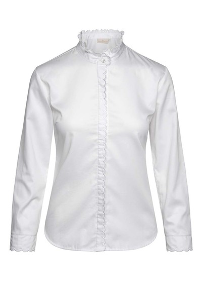 Scallop Trim Blouse