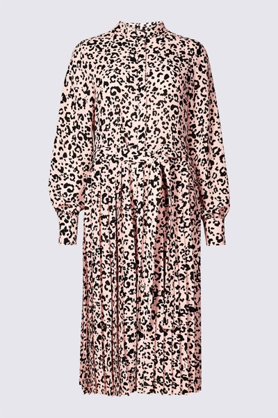 Animal Print Long Sleeve Shirt Dress from Marks & Spencer