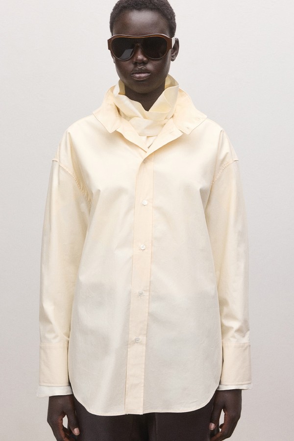Shirt With Combined Collar from Mango