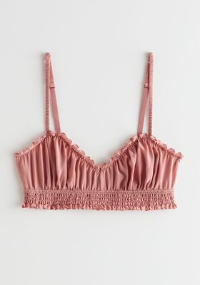 Frilled Silk Soft Bra from & Other Stories