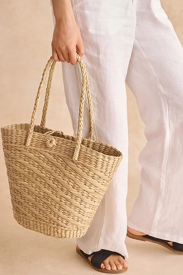 Straw Basket Tote from The White Comapny