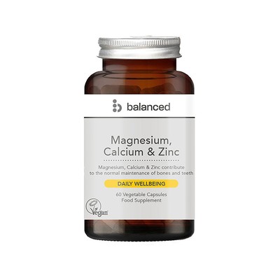 Magnesium, Calcium & Zinc 60 Veggie Caps from Balanced