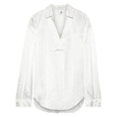 Lova Silk-Satin Shirt from Iris & Ink