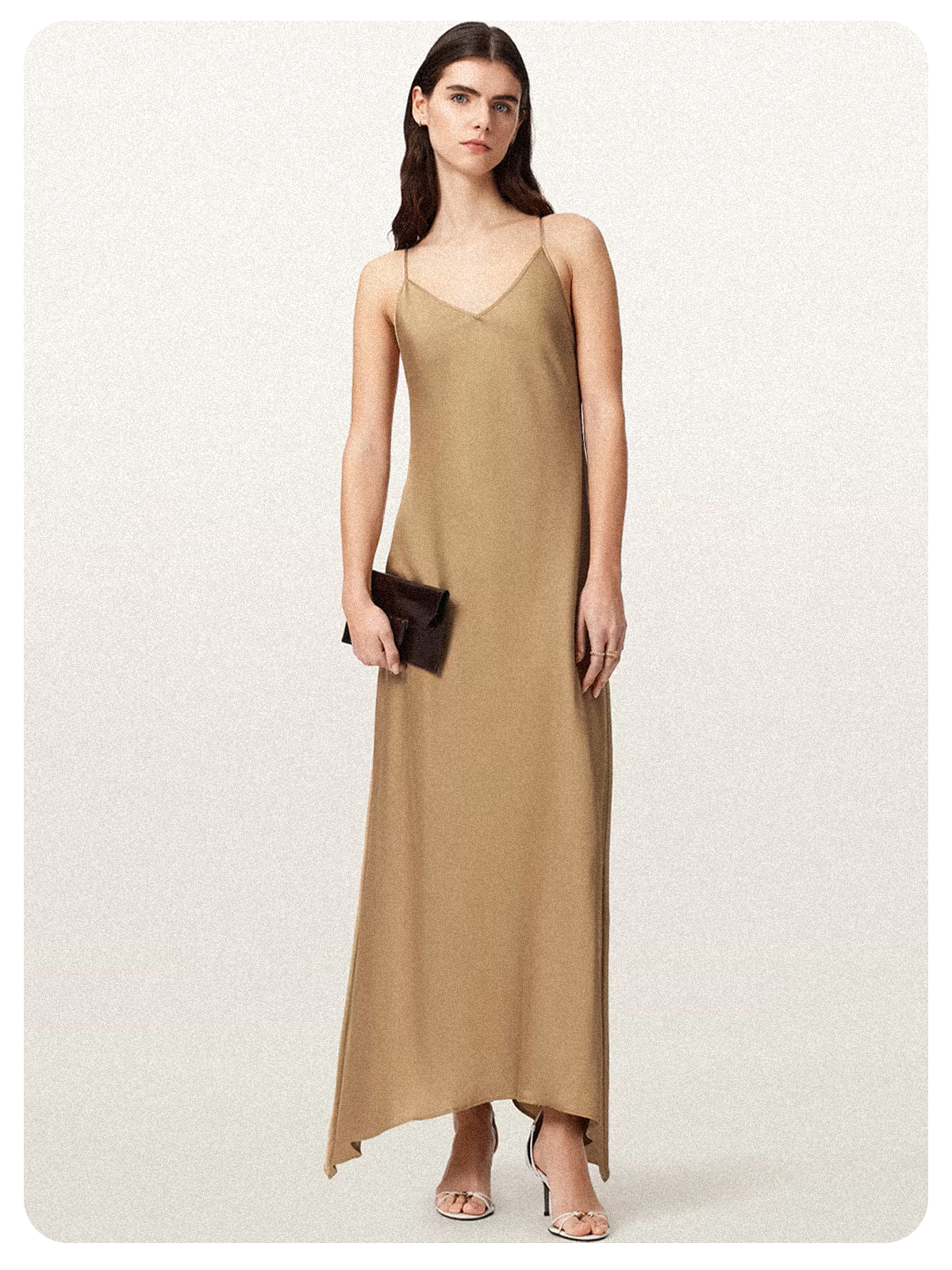 Leona V-Neck Maxi Slip Dress