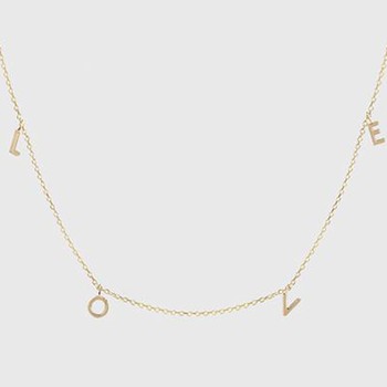 Love Letter Necklace from Aurum & Grey 