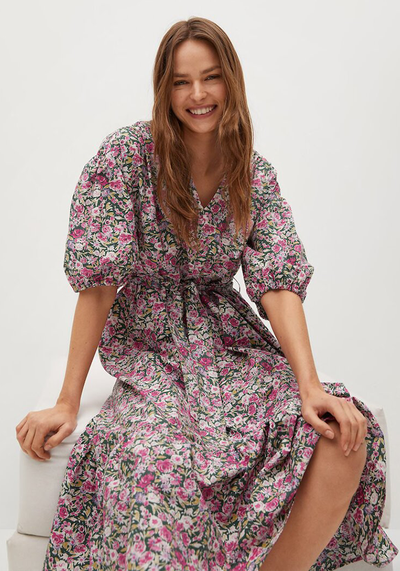 Flowers Cotton Dress from Mango