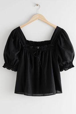 Square Neck Puff Sleeve Top from & Other Stories