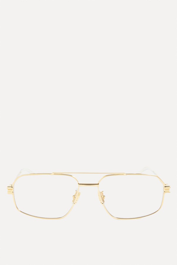 Square-Frame Glasses from Bottega Veneta