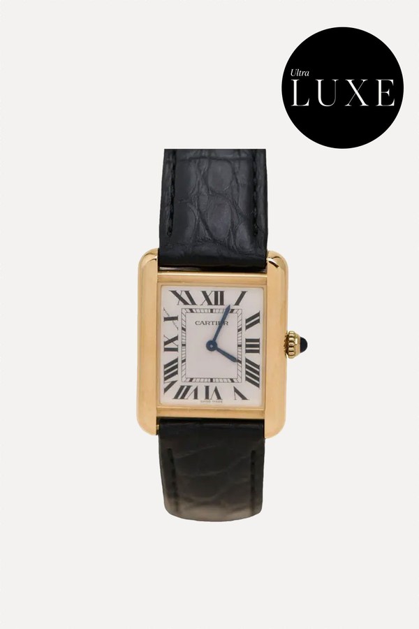 Tank Louis Cartier 34mm 18-Karat Gold & Alligator Watch from Cartier