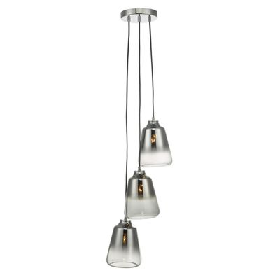 Smoked Glass Multi Pendant from Biba