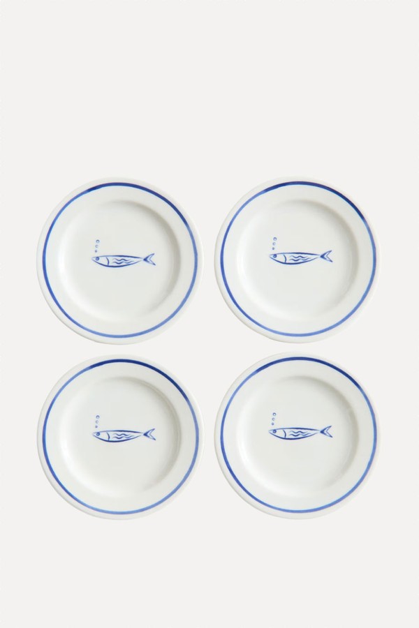 Set Of 4 Small Porcelain Plates from H&M