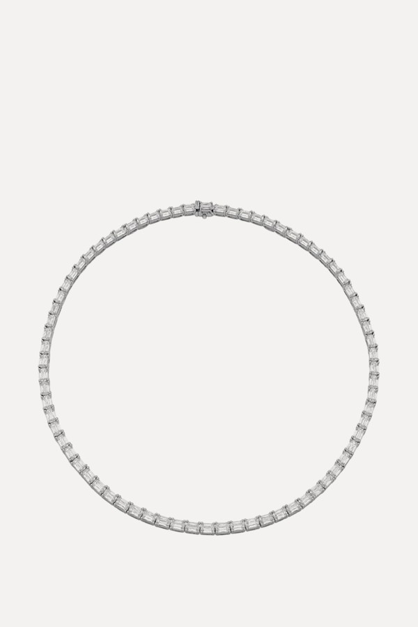 Classic Ashoka Diamond Platinum Necklace