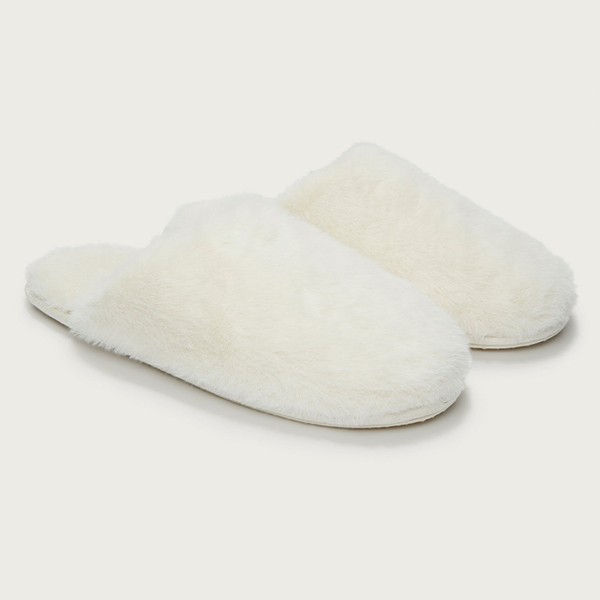 Faux-Fur Mule Slippers