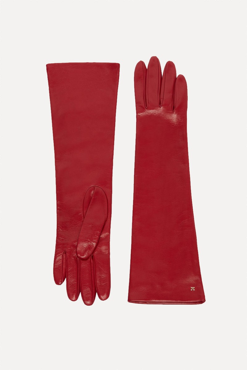 Long Nappa-Leather Gloves from MaxMara