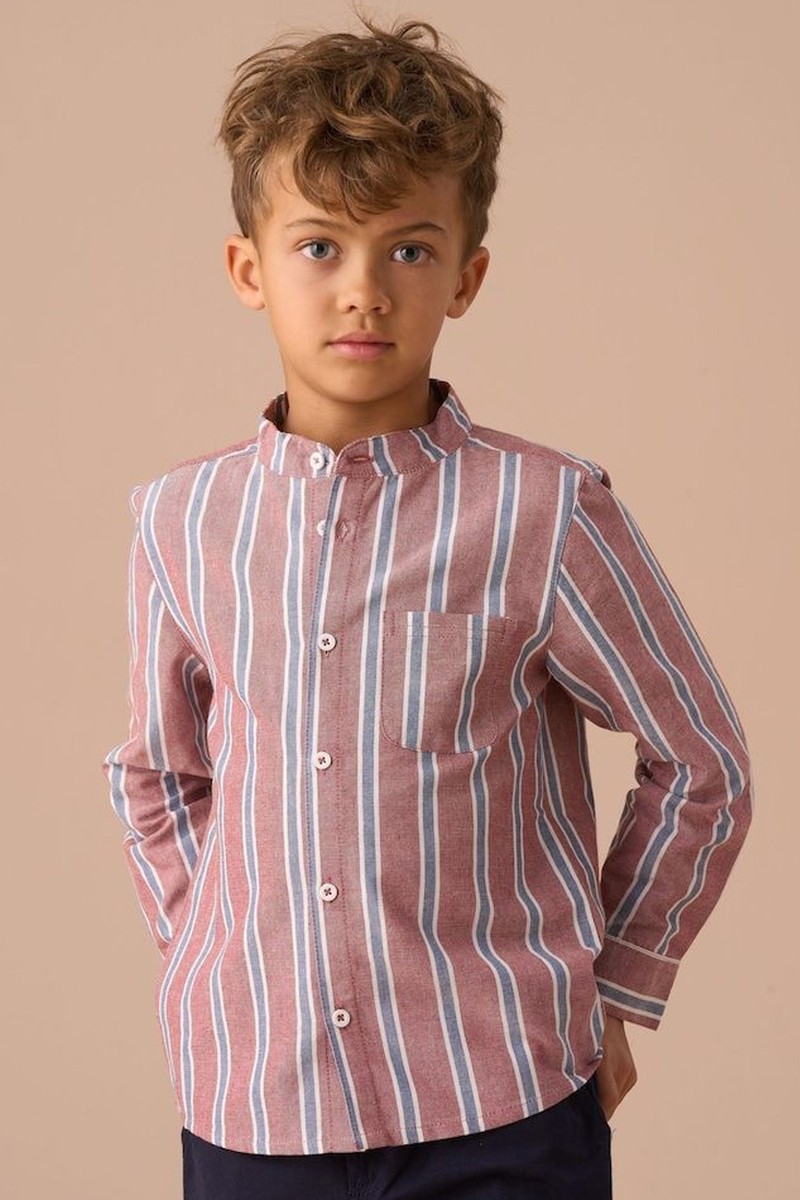 Benny Mandarin Stripe Shirt from Angel & Rocket