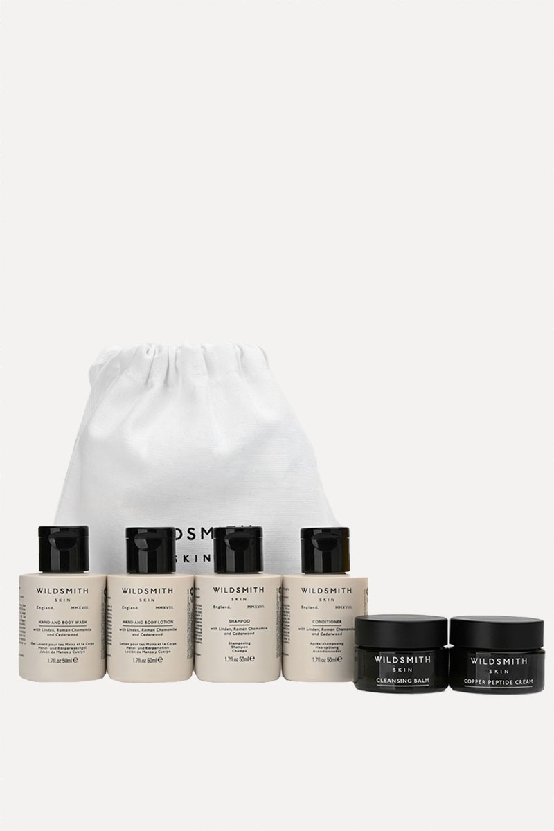 The Weekender Travel Kit Pouch from Wildsmith Skin x Heckfield Place