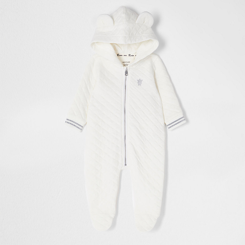 Ecru Quilted All In One