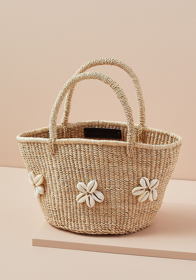 Cowrie Flower Banana Bag