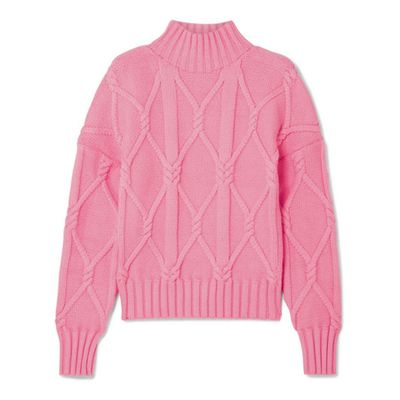 Tucker Cable-Knit Cotton-Blend Sweater from J.Crew