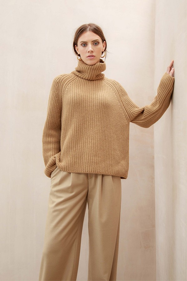 Chunky Rib Cashmere Jumper from Johnston of Elgin
