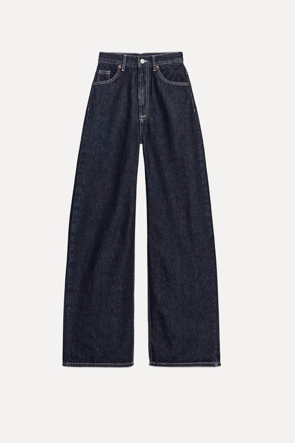 Trf Extra Wide-Leg High-Waist Jeans from Zara